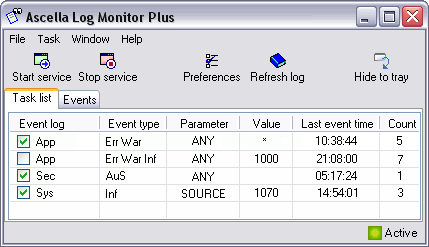 Ascella Log Monitor Plus