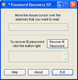 Asterisk Password Recovery XP