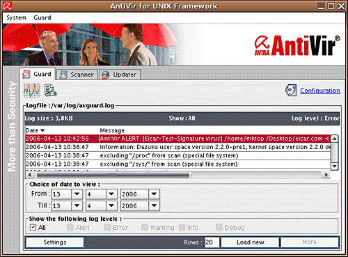Avira AntiVir UNIX Server
