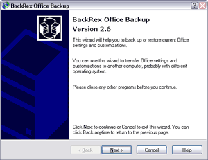 BackRex Office Backup