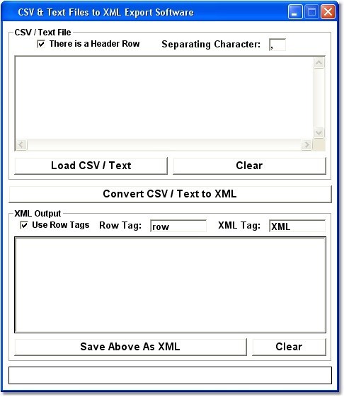 CSV & Text Files to XML Export Software
