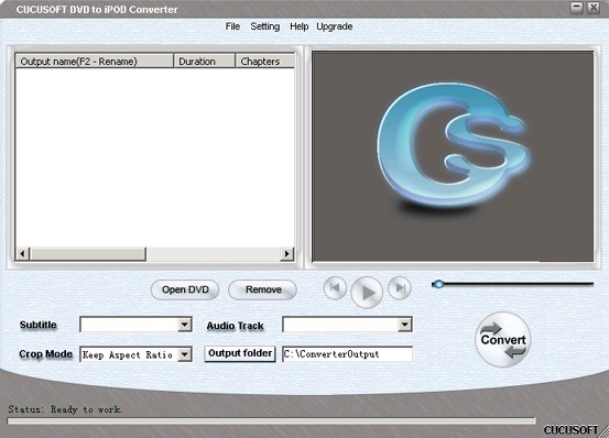Cucusoft DVD to iPod Converter f
