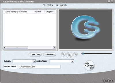 Cucusoft DVD to iPod Converter version 0