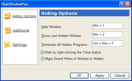 Hide Window Plus