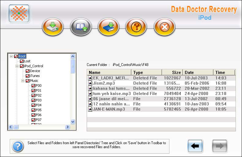 iPod Disk Data File Recovery