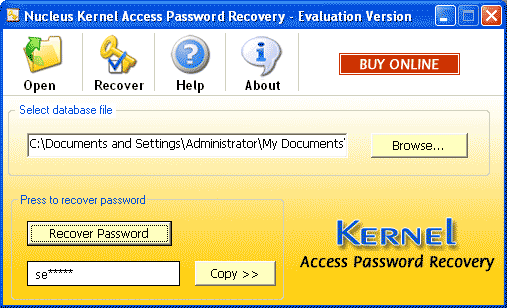 Kernel Access Password Recovery Software
