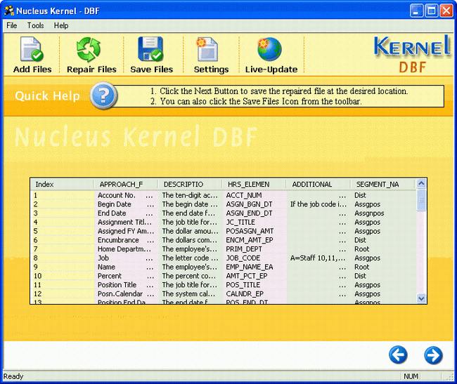 Nucleus Kernel DBF Repair Software