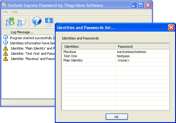 Outlook Express Password