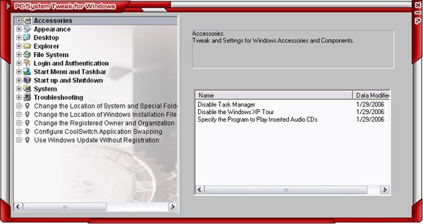 PC System Tweak for Windows