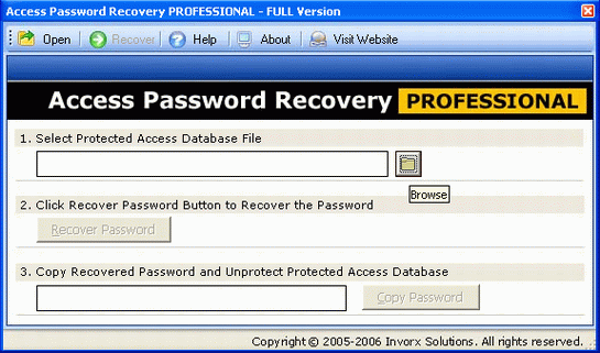 Recover Access Password