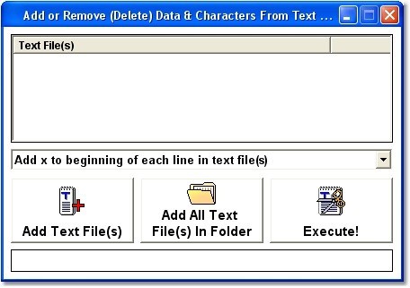 Add or Remove (Delete) Data & Characters From Text Files Software