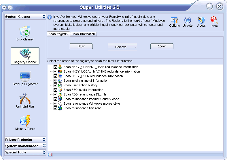 Super Utilities Vista Version
