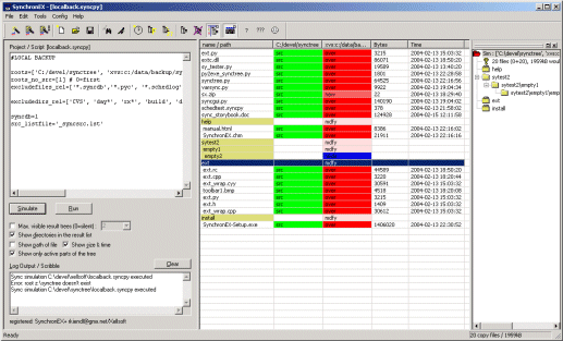 SynchronEX File Synchronizer, Backup/FTP