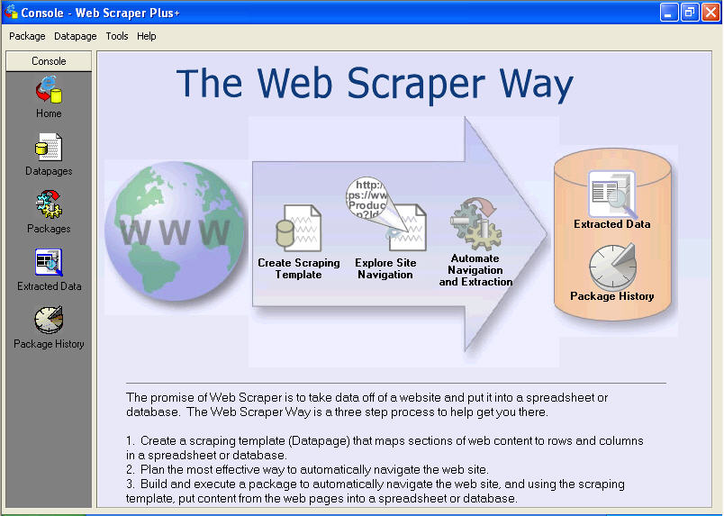 Web Scraper Plus+: Web Spider Edition