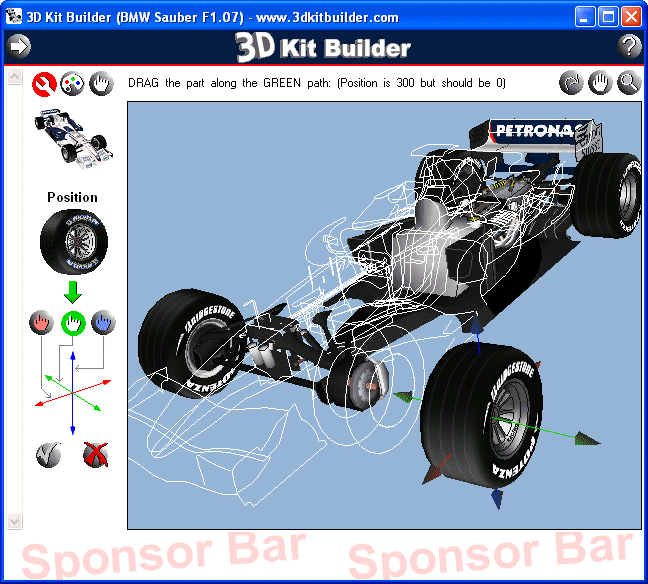 3D Kit Builder (BMW Sauber F1.07)