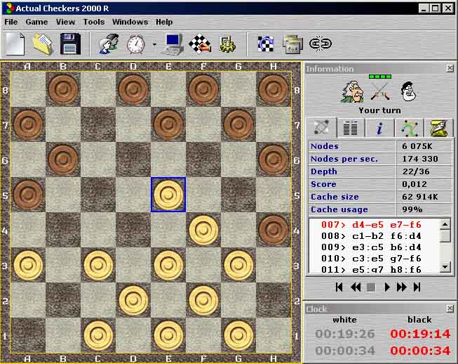 computer program for checkers