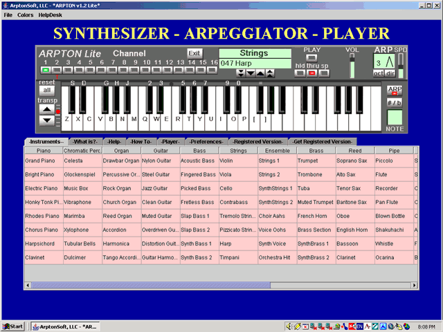 ARPTON Lite - Synthesizer-Arpeggiator