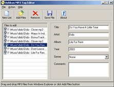 Ashkon MP3 Tag Editor