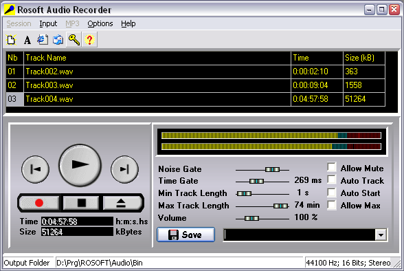 Rosoft Audio Recorder
