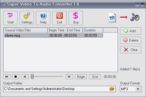 Super Video To Audio Converter
