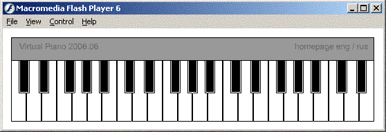 virtual piano with guide