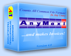 AnyMaxi Text Count Software with Invoice