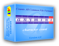AnyMini C: Character Count Software