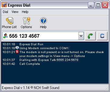 Express Dial Telephone Dialer