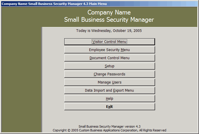 Small Business Security Manager