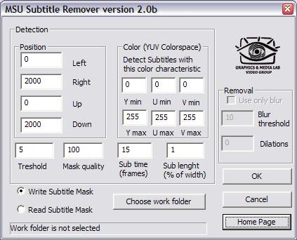MSU Subtitle Remover VirtualDub  plugin