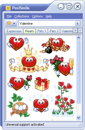 Valentine Smiley Collection for PostSmile