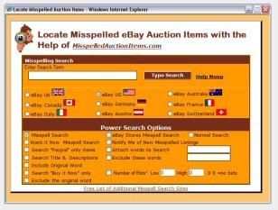 Misspelled Auction Items Locator