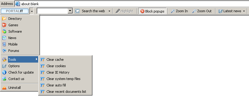 Portal IT Toolbar