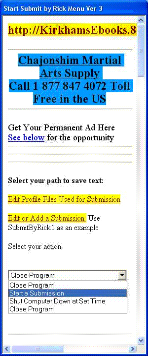 SubmitByRick Freeware Submission Program