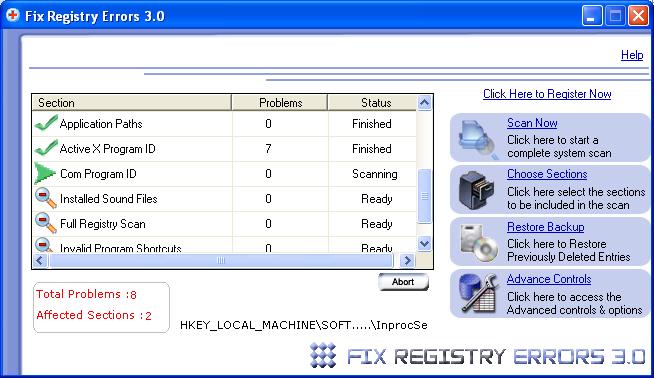 ! - $ Registry Errors Fix