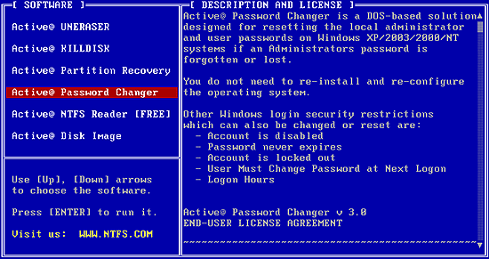 Active Boot Disk