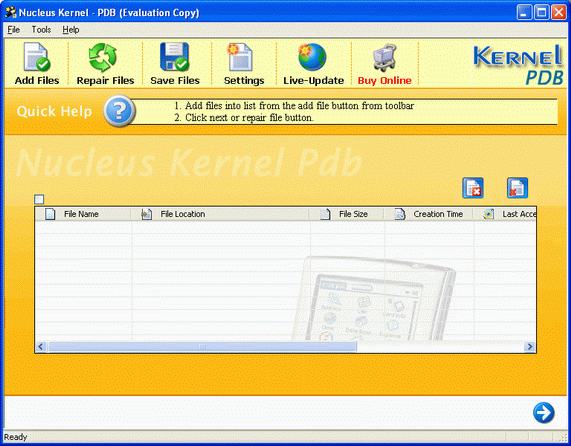 Kernel Palm PDB - File Repair Software