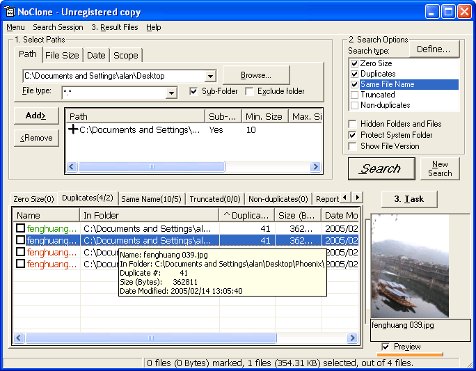 NoClone - Check & Remove Redundant Files
