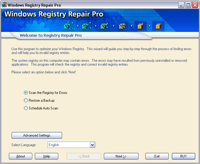 Registry Repair 5.0.1.132 for windows download