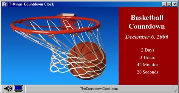 T-Minus Basketball Countdown