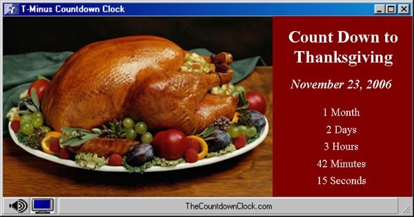 T-Minus Thanksgiving Countdown