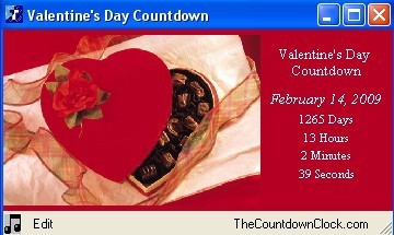 T-Minus Valentine's Day Countdown