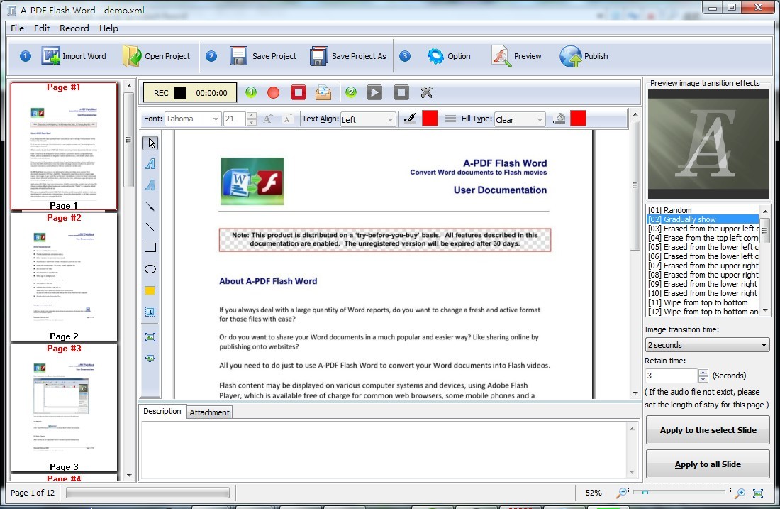 A-PDF Flash Word