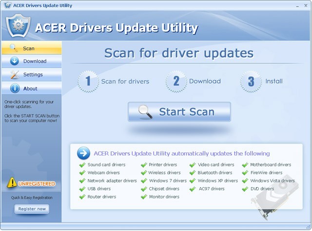 Acer Drivers Update Utility For Windows 7
