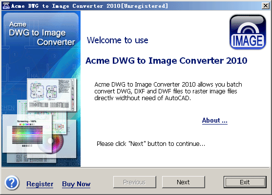Acme DWG to IMAGE Converter 2012