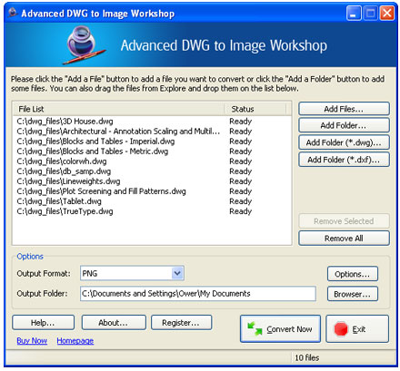Advanced DWG to Image Workshop