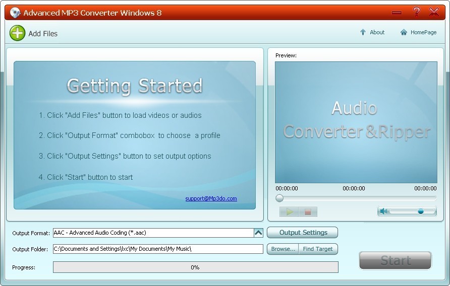 Advanced MP3 Converter Windows 8