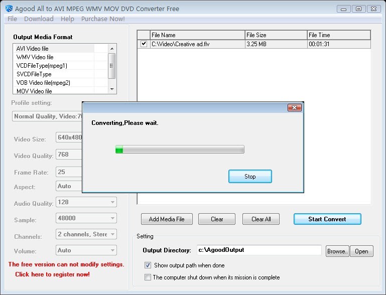 Agood All to AVI MPEG Converter Free