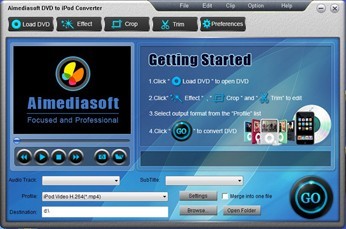 Aimediasoft DVD to iPod Converter
