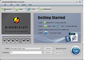 Aimediasoft MKV Video  Converter